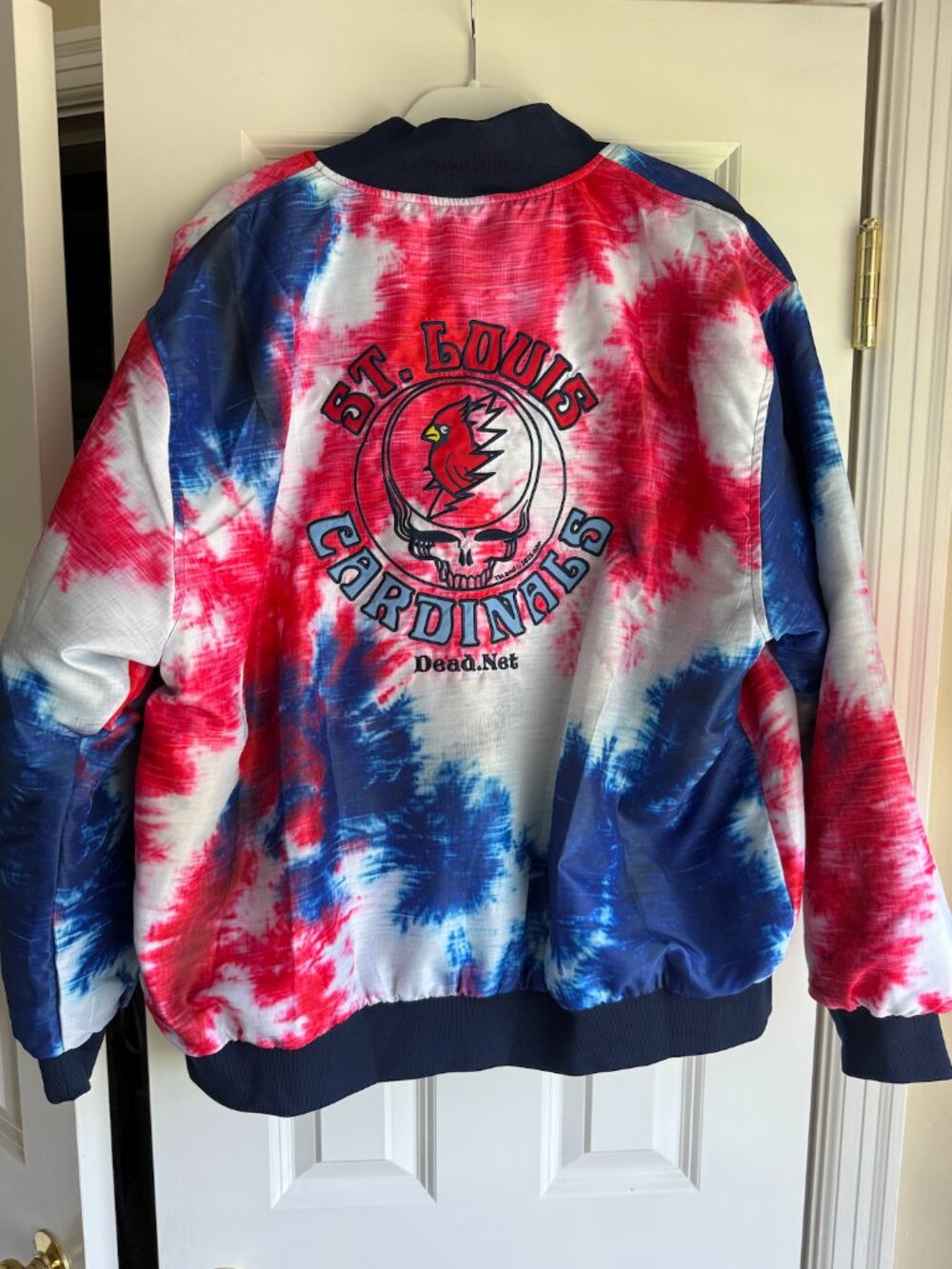 St. Louis Cardinals - Grateful Dead Bomber Jacket Tie Dye